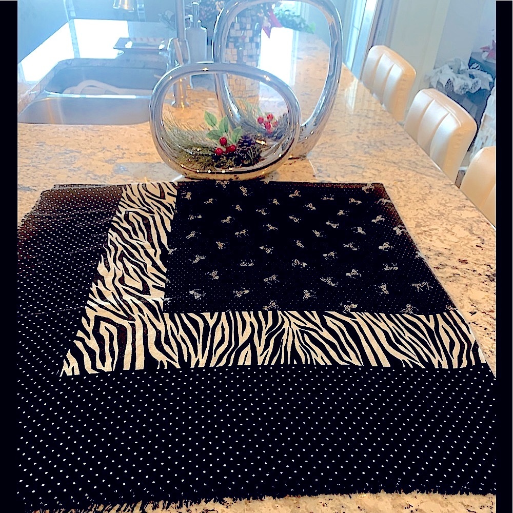 Zebra print scarf